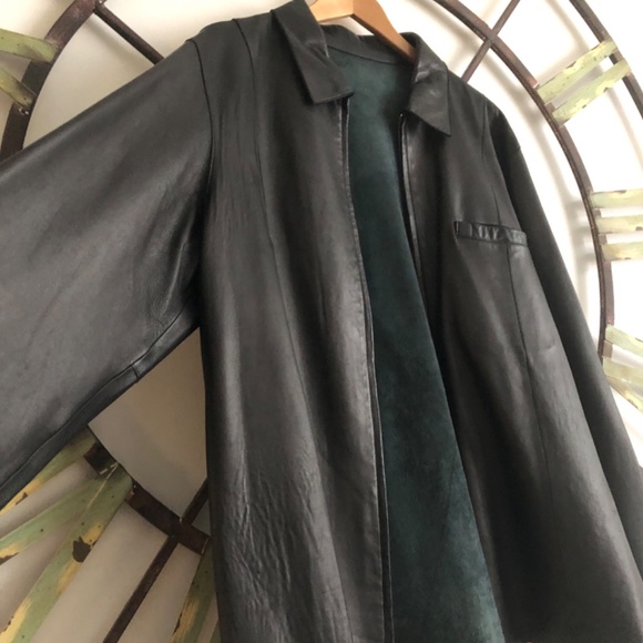 ♡ Greg Norman Men’s Leather Jacket - Picture 2 of 8